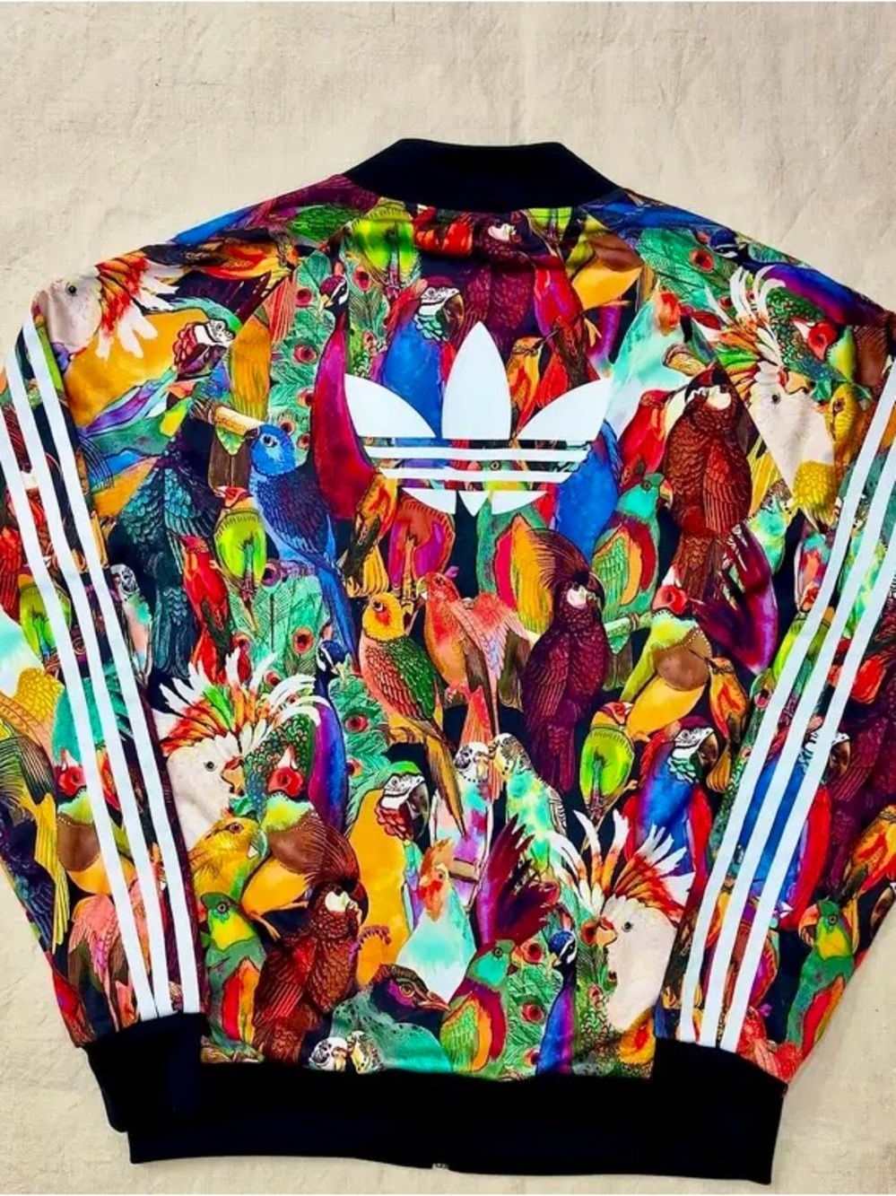 Adidas X Farm Rio Passaredo Trefoil Tropical Bird Jacket Superstar M - Picture 2 of 2